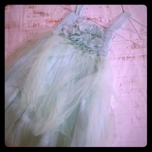 Tulle dress teal new sz 2